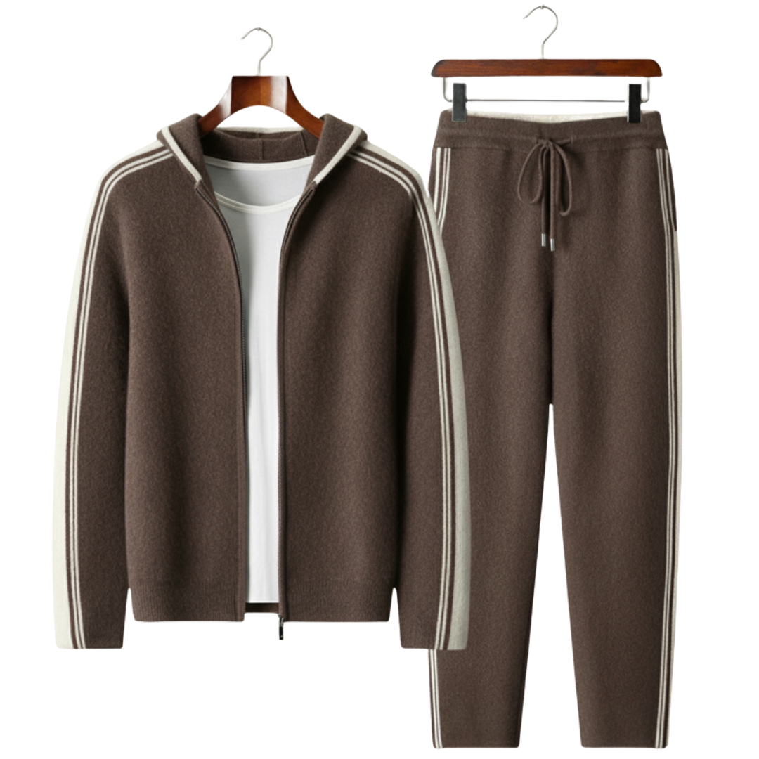 100% CASHMERE TRACKSUIT